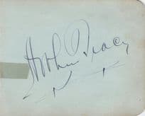 Arthur Tracy 1930s Singer Double Old Hand Signed Autograph Page