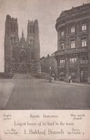 Artistic Stationers Brussels Largest Belgium Old Town House Shop Advertising Card