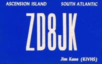 Ascension Island South Atlantic QSL Radio Postcard Card