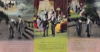 Ashamed Of His Poor Old Dad 3x WW1 Songcard Postcard Set