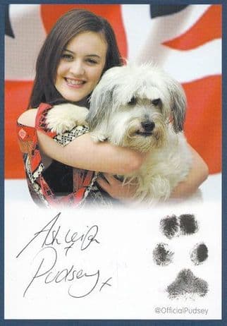 Ashleigh & Pudsey TV Dog Britains Got Talent Hand Signed Photo
