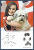 Ashleigh & Pudsey TV Dog Britains Got Talent Hand Signed Photo