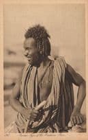 Assouan Type of Beshareen Race Egypt Old Postcard