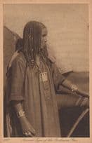 Assouan Type of Beshareen Race Egyptian Old Postcard
