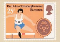 Athletics Track & Field Awards Duke Of Edinburgh Painting Postcard