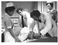 ATV General Hospital Tony Adams of Crossroad sTesting Reflexes TV Times Press Photo