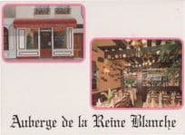Auberge De La Reine Blanche French Restaurant Postcard
