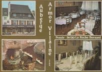 Auberqe Armor Vilaine Peaule French Hotel Restaurant Postcard