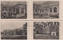 Audley End Essex The Great Hall State Bedroom Saloon 4x Antique Postcard s