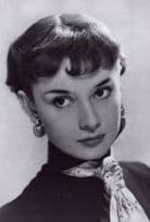 Audrey Hepburn White Scarf Movie Film Stunning Photo Postcard