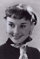Audrey Hepburn White Scarf Portrait Photo Movie Press Postcard
