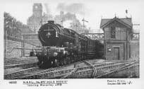 Auld Reekie Old Train Waverley Station in 1910 Pamlin Prints Railway RPC Postcard