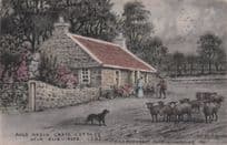 Auld Robin Came A Courting Cray's Cottage Phillimore Elie Fife Old Postcard