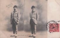 Aurel's French Circus Theatre Comedian Antique Comic Postcard