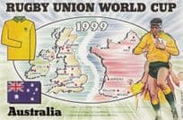 Australia Rugby World Cup Stadium Uniform Postcard