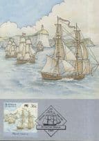 Australia Tall Ship Fleet Departure First Day Cover Postcard