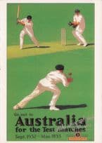 Australia Test Match Cricket 1932 1933 Sydney Poster Postcard