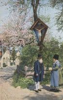 Austrian Wegkreuz Wayside Cross Old Postcard