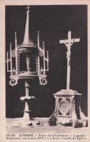 Auxerre Tresor Cathedrale Antique Crucifix Icons French Old Postcard
