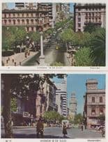 Avenida 18 De Julio Montevideo Uruguay 2x Postcard s