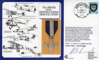 Award of the Distinguished Service Cross Commander Neil Thomas Hand Signed FDC