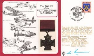 Award of the Victoria Cross For Airmen Commander G Bunn MBE Hand Signed FDC