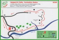 Aysgarth Falls Yorkshire Dales Ramblers Walking Map Card