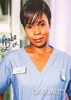 Azuka Oforka as Louise in Casualty RARE Hand Signed Cast Card Photo