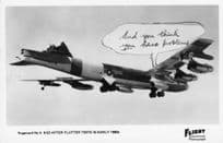B52 Military Plane After Flutter Tests in 1960s Real Photo Postcard