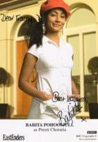 Babita Pohoomull as Preeti Choraria Eastenders Hand Signed BBC Cast Card Photo