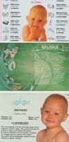 Baby Astrology 3x French Astrological Postcard s