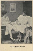 Baby In Charge Children Real Photo Old Humour Comic Postcard