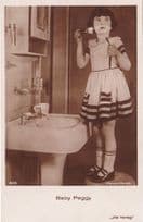 Baby Peggy Painting Face Antique Child Film Star Postcard