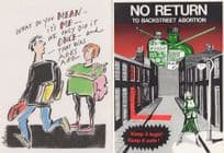 Backstreet Anti Abortion Pregnancy 2x Political Postcard s