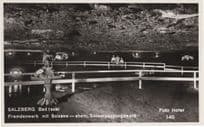 Bad Ischi Salzberg Lake Old Real Photo Austria Postcard