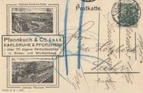Baden German Antique Pfannkuch & Co WW1 Pancake Factory Postcard