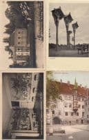 Badenburg Nymphenburg Munchen Alter Hof 4x German Religious Postcard s