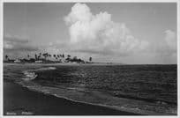 Bahia Pituba Beach Brazil Old Real Photo Postcard