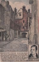 Bakehouse Close Edinburgh Alternative Phillimore Robert Burns Postcard