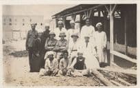 Bakery Staff at Mustaph Pacha Bakers Egypt Real Photo Old Postcard