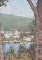 Bakke Hotel Strandebarm Hardangerfjord Norway Postcard