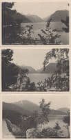 Balestrand River Norway 3x Antique Postcard s