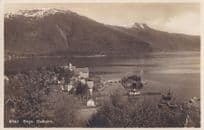 Balholm Sogn Norway Aerial Old Postcard
