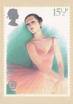 Ballet Dancer Glamour Royal Mail Limited Edition 1982 Postcard