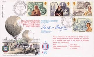 Ballooning In The British Army Peter Bush Military Hand Signed FDC