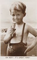 Bamforth Oh Boy Its Great Here Ice Cream Fashion Old RPC Postcard