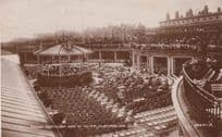 Band Playing Pavillion Brass Clacton on Sea Essex Antique Real Photo Postcard