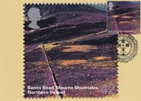 Banns Road Mourne Mountains County Down Irish Limited Postmark Frank Postcard