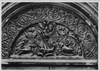 Baptistery Of Parma Lunette De La Vie of Life Italy Statue Old Sculpture RPC Postcard