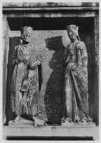 Baptistery Of Parma Queen of Sheba & Solomon Statue Old Sculpture RPC Postcard